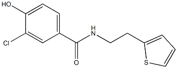  3-chloro-4-hydroxy-N-[2-(thiophen-2-yl)ethyl]benzamide