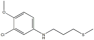 3-chloro-4-methoxy-N-[3-(methylsulfanyl)propyl]aniline Structure