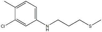 3-chloro-4-methyl-N-[3-(methylsulfanyl)propyl]aniline Structure