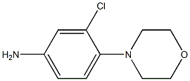 3-chloro-4-morpholin-4-ylaniline Structure