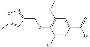 3-chloro-5-methoxy-4-[(5-methyl-1,2-oxazol-3-yl)methoxy]benzoic acid