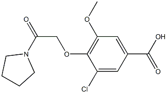  3-chloro-5-methoxy-4-[2-oxo-2-(pyrrolidin-1-yl)ethoxy]benzoic acid