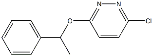 3-chloro-6-(1-phenylethoxy)pyridazine 化学構造式