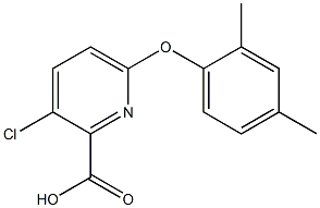 3-chloro-6-(2,4-dimethylphenoxy)pyridine-2-carboxylic acid