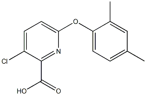 3-chloro-6-(2,4-dimethylphenoxy)pyridine-2-carboxylic acid|