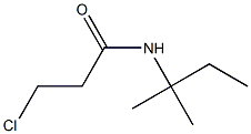 3-chloro-N-(1,1-dimethylpropyl)propanamide,,结构式