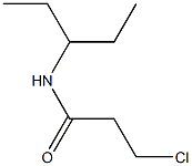 3-chloro-N-(1-ethylpropyl)propanamide,,结构式