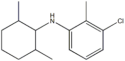 3-chloro-N-(2,6-dimethylcyclohexyl)-2-methylaniline,,结构式