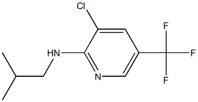 3-chloro-N-(2-methylpropyl)-5-(trifluoromethyl)pyridin-2-amine 化学構造式