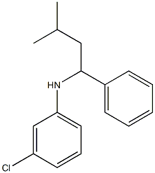 3-chloro-N-(3-methyl-1-phenylbutyl)aniline