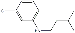 3-chloro-N-(3-methylbutyl)aniline 化学構造式