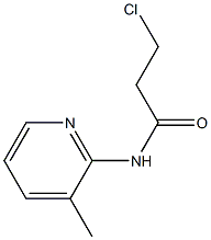 3-chloro-N-(3-methylpyridin-2-yl)propanamide Struktur