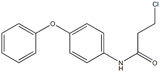 3-chloro-N-(4-phenoxyphenyl)propanamide,,结构式