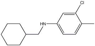 3-chloro-N-(cyclohexylmethyl)-4-methylaniline Struktur