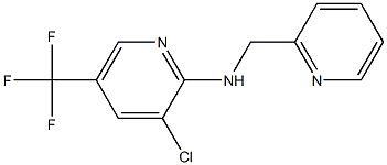 3-chloro-N-(pyridin-2-ylmethyl)-5-(trifluoromethyl)pyridin-2-amine 化学構造式