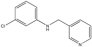 3-chloro-N-(pyridin-3-ylmethyl)aniline,,结构式