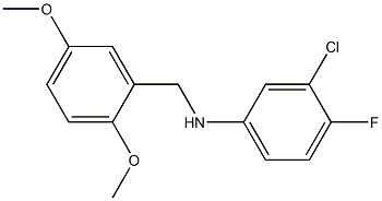 3-chloro-N-[(2,5-dimethoxyphenyl)methyl]-4-fluoroaniline