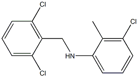 3-chloro-N-[(2,6-dichlorophenyl)methyl]-2-methylaniline Structure