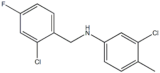  3-chloro-N-[(2-chloro-4-fluorophenyl)methyl]-4-methylaniline