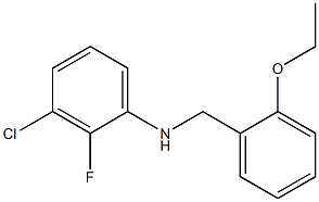 3-chloro-N-[(2-ethoxyphenyl)methyl]-2-fluoroaniline 结构式