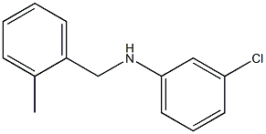 3-chloro-N-[(2-methylphenyl)methyl]aniline Structure