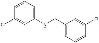 3-chloro-N-[(3-chlorophenyl)methyl]aniline,,结构式
