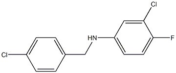 3-chloro-N-[(4-chlorophenyl)methyl]-4-fluoroaniline