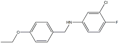  3-chloro-N-[(4-ethoxyphenyl)methyl]-4-fluoroaniline