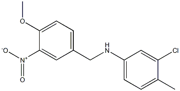 3-chloro-N-[(4-methoxy-3-nitrophenyl)methyl]-4-methylaniline
