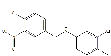 3-chloro-N-[(4-methoxy-3-nitrophenyl)methyl]-4-methylaniline