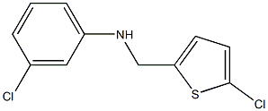 3-chloro-N-[(5-chlorothiophen-2-yl)methyl]aniline 化学構造式