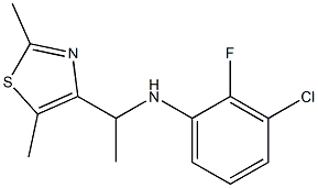 3-chloro-N-[1-(2,5-dimethyl-1,3-thiazol-4-yl)ethyl]-2-fluoroaniline