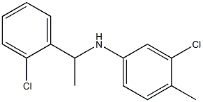  3-chloro-N-[1-(2-chlorophenyl)ethyl]-4-methylaniline