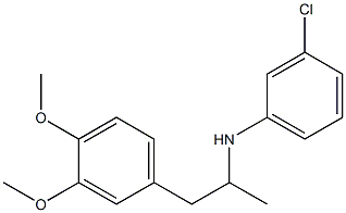 3-chloro-N-[1-(3,4-dimethoxyphenyl)propan-2-yl]aniline