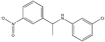 3-chloro-N-[1-(3-nitrophenyl)ethyl]aniline 结构式