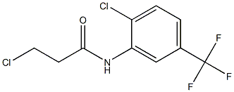 3-chloro-N-[2-chloro-5-(trifluoromethyl)phenyl]propanamide 结构式