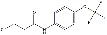 3-chloro-N-[4-(trifluoromethoxy)phenyl]propanamide,,结构式