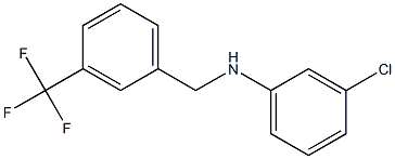 3-chloro-N-{[3-(trifluoromethyl)phenyl]methyl}aniline Structure