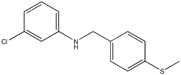  3-chloro-N-{[4-(methylsulfanyl)phenyl]methyl}aniline