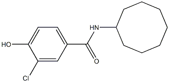 3-chloro-N-cyclooctyl-4-hydroxybenzamide,,结构式
