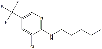 3-chloro-N-pentyl-5-(trifluoromethyl)pyridin-2-amine 化学構造式