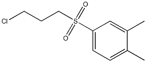 3-chloropropyl 3,4-dimethylphenyl sulfone 化学構造式