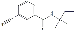 3-cyano-N-(1,1-dimethylpropyl)benzamide Struktur