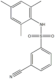 3-cyano-N-(2,4,6-trimethylphenyl)benzene-1-sulfonamide Structure