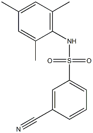  3-cyano-N-(2,4,6-trimethylphenyl)benzene-1-sulfonamide