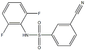 3-cyano-N-(2,6-difluorophenyl)benzene-1-sulfonamide