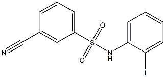  3-cyano-N-(2-iodophenyl)benzene-1-sulfonamide