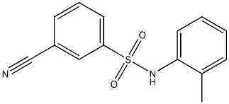3-cyano-N-(2-methylphenyl)benzenesulfonamide Struktur