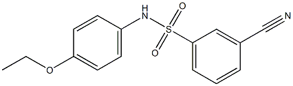 3-cyano-N-(4-ethoxyphenyl)benzene-1-sulfonamide Structure