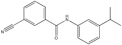 3-cyano-N-[3-(propan-2-yl)phenyl]benzamide Structure